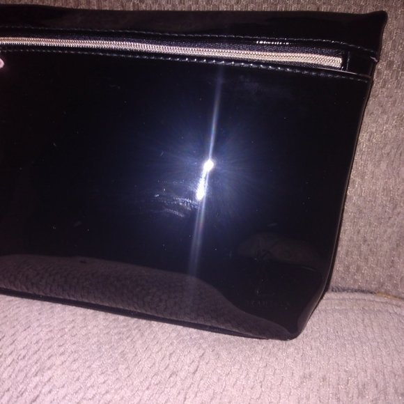 ❤️4 YSL YVES SAINT LAURENT PARFUMS RED -CHARCOAL BLACK TOP HANDLE COSMETIC CASES - Picture 14 of 16
